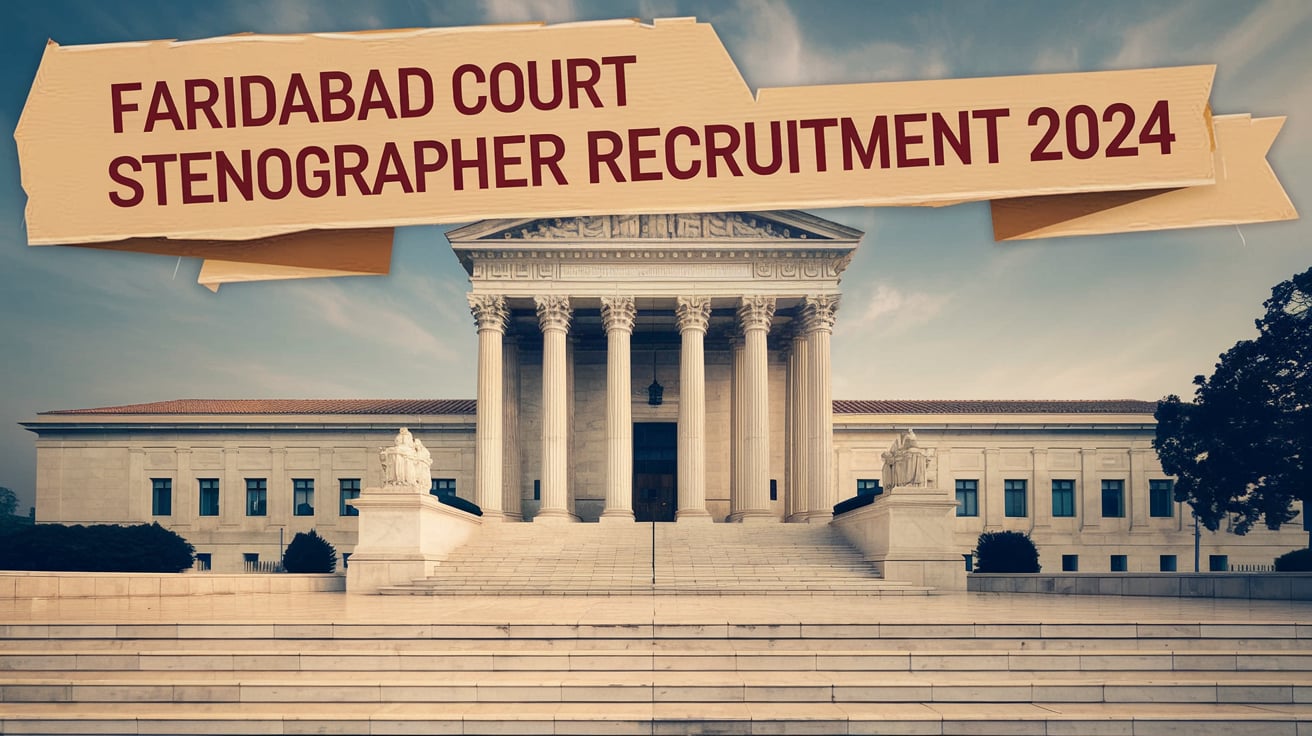 Faridabad Court Stenographer Recruitment 2024